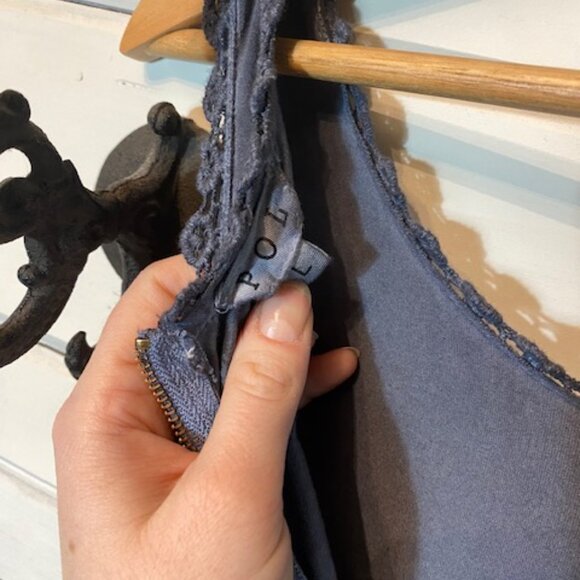 Blue Drop Waist Maxi Dress - Picture 4 of 4